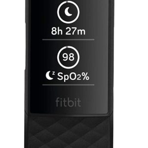 Fitbit Charge 4 Fitness and Activity Tracker with Built-in GPS, Heart Rate, Sleep & Swim Tracking, Black/Black, One Size (S &L Bands Included)